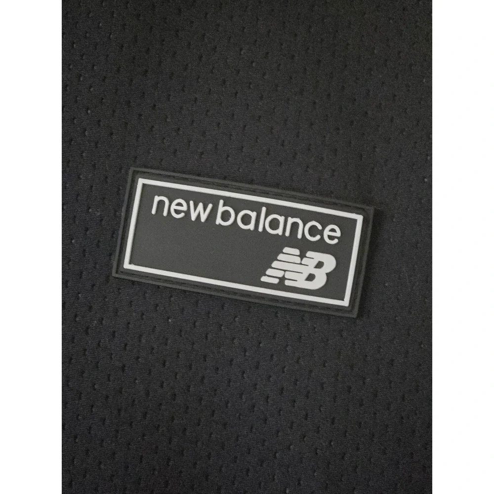 New Balance Mens Black Full Zip Fleece Lined Mesh Hoodie Jacket Large - Picture 2 of 6